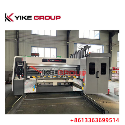 YK-1224 Высокоскоростной флексо 3 цветной принтер Slotter Machine для картонной коробки изготовления от YIKE GROUP