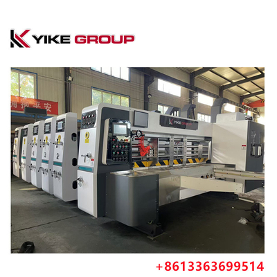 YK-1426 Свинцовый краевой флексопринтер Slotter Die Cutter Machine для изготовления картонных коробок