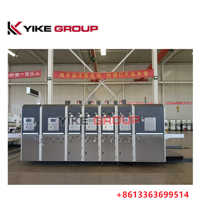 Yk-1228 Свинцовый краевой подающий принтер Slotter Die Cutter Machine для гофрированного картона