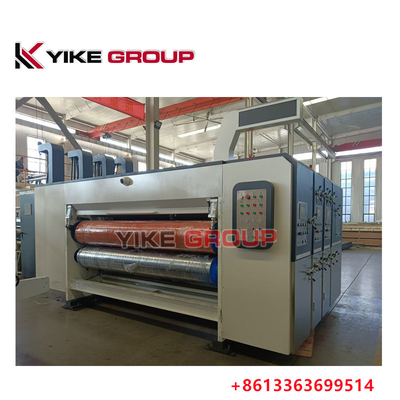 Yk-1228 Свинцовый краевой подающий принтер Slotter Die Cutter Machine для гофрированного картона