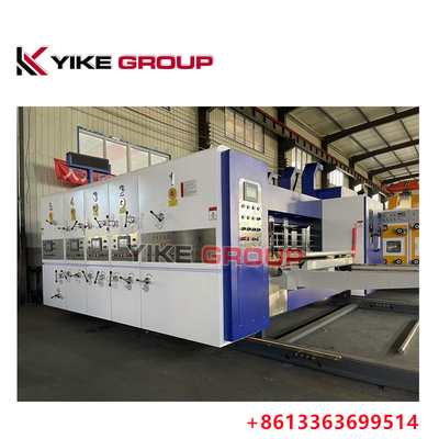 YK-1224 Высокоскоростной флексо 3 цветной принтер Slotter Machine для картонной коробки изготовления от YIKE GROUP