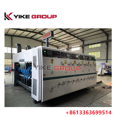 YK-1224 Высокоскоростной флексо 3 цветной принтер Slotter Machine для картонной коробки изготовления от YIKE GROUP